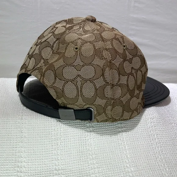 Coach Tan and Black Patterned Cap - Picture 2 of 6